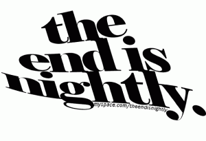 ‘The End Is NIGHtly Logo’, Client: The End is Nightly